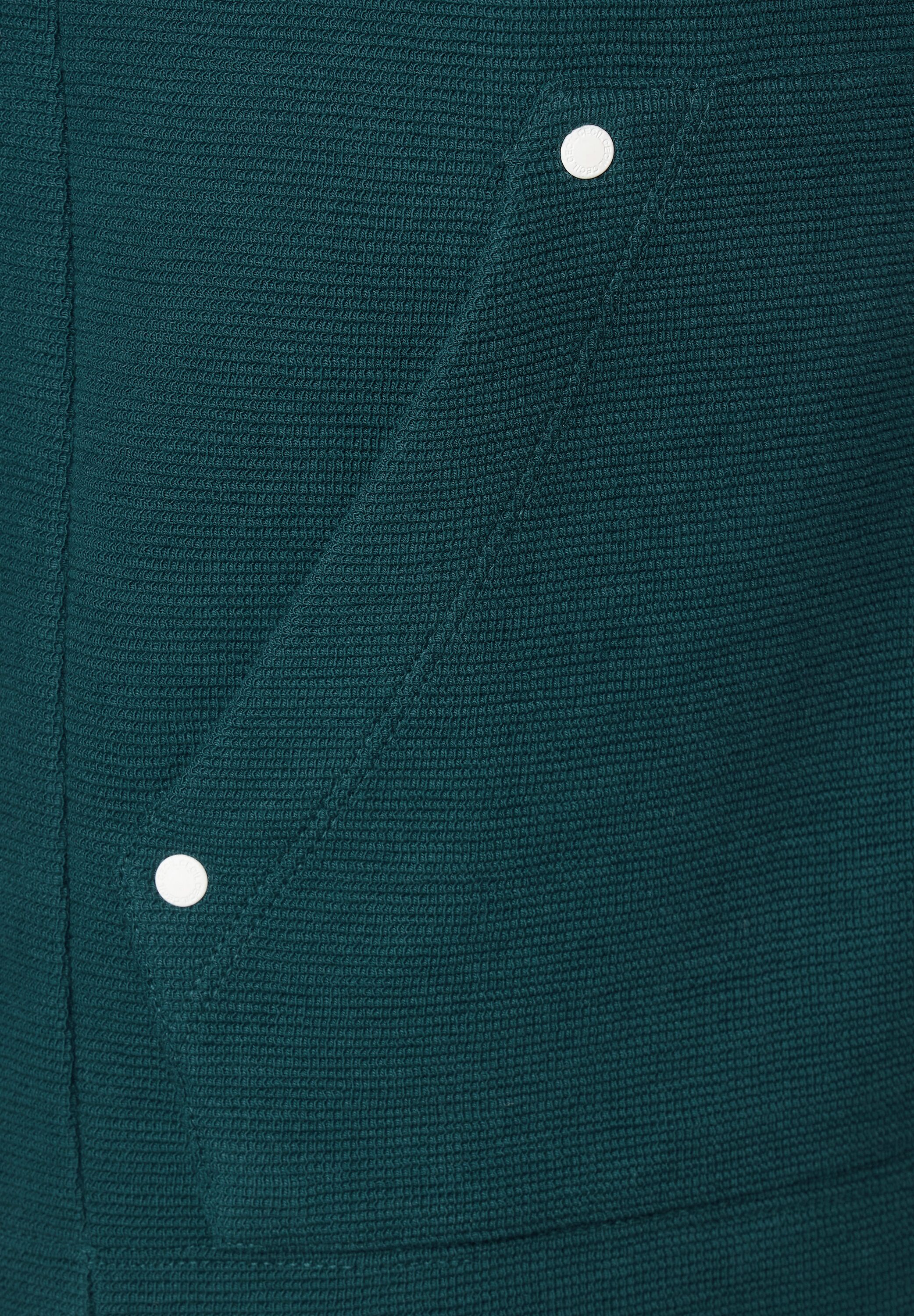 Cecil Shirtjacke mit Struktur | deep lake green | L | Poloshirts