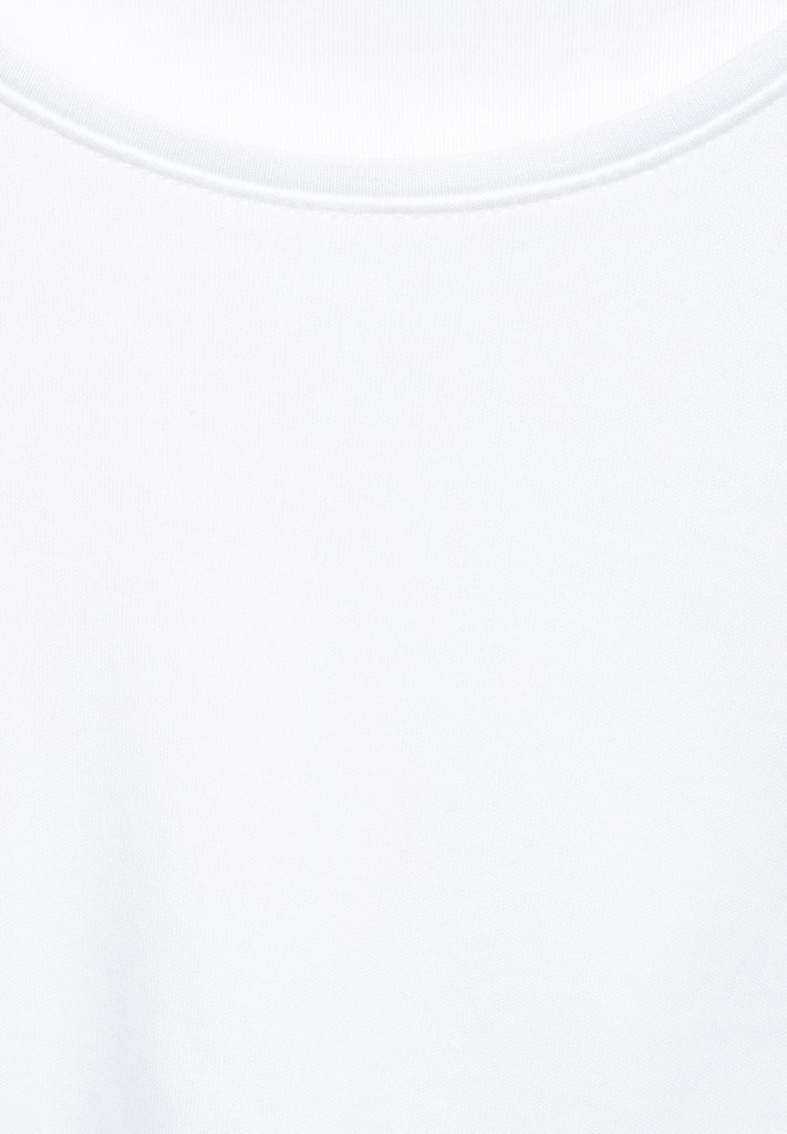 Cecil T-Shirt in Unifarbe | white | XXL
