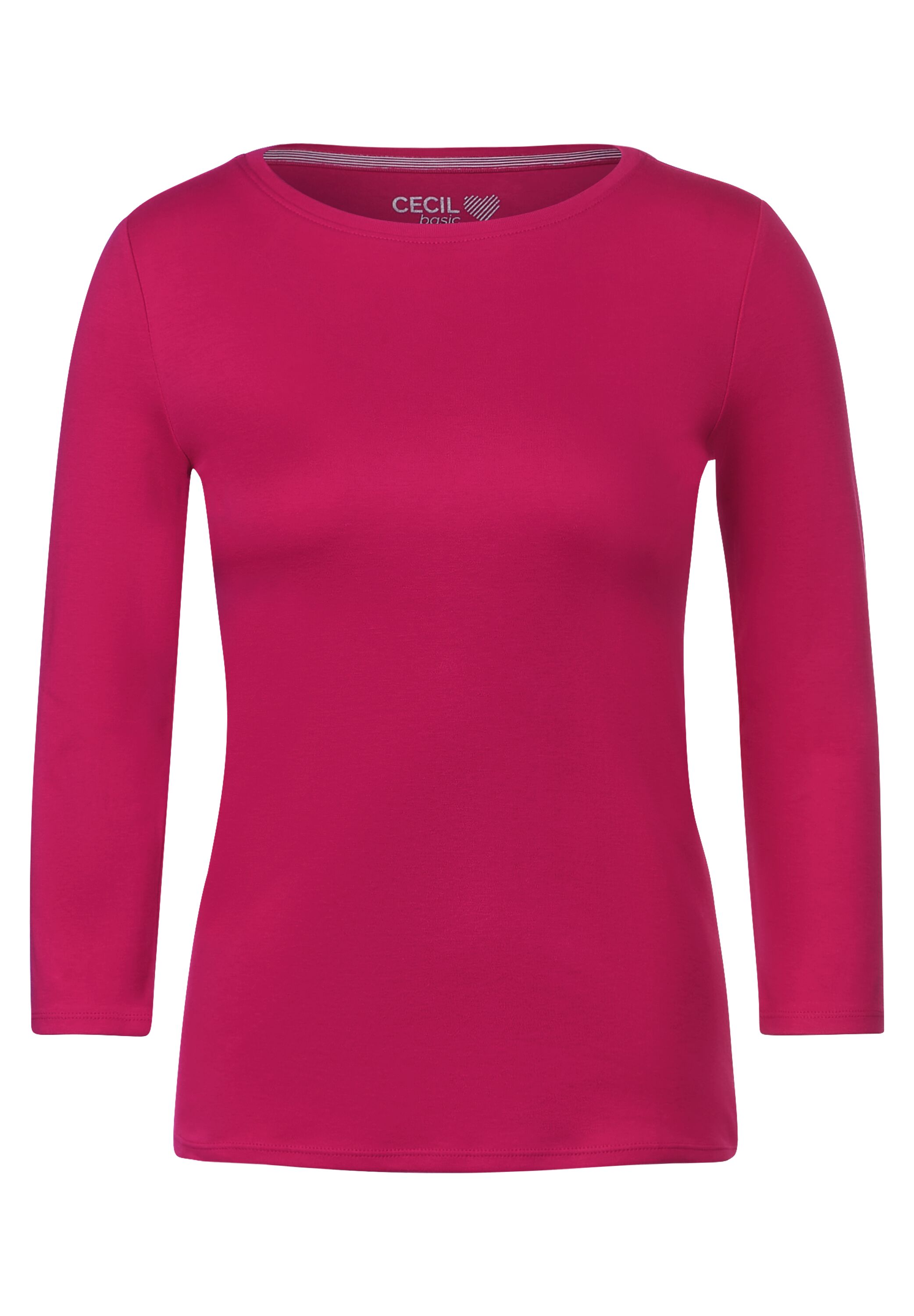 Cecil Basic Shirt in Unifarbe S cosy coral | 