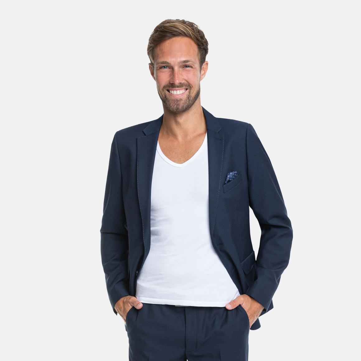 White Bros Veston in Struktur Look
